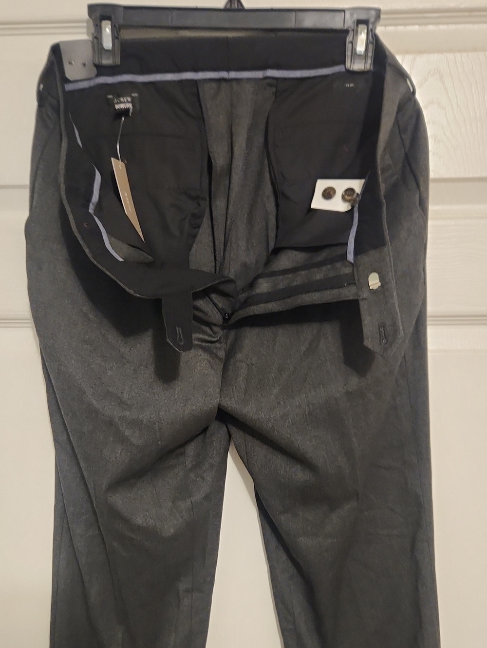 J. Crew Men's Dark Gray Dress Pants - Tailored Trousers